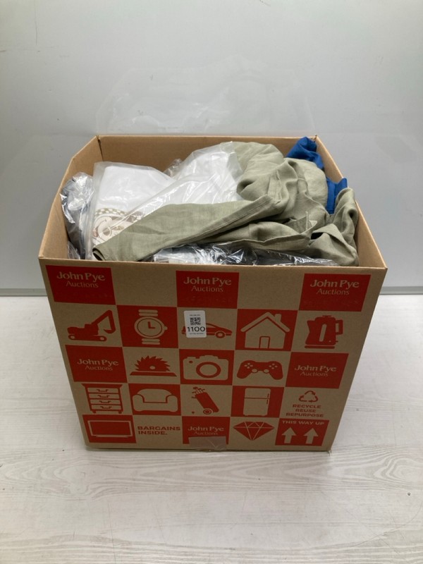 Lot 1100  
            Nottingham SR9 - Delivery Only 

                
BOX OF CLOTHING ITEMS IN VARIOUS SIZES AND DESIGNS