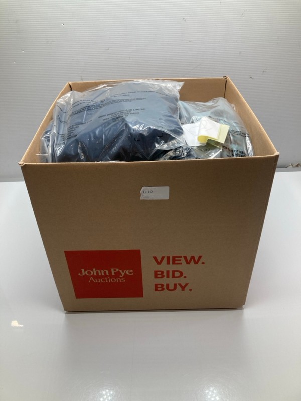 Lot 1110  
            Nottingham SR9 - Delivery Only 

                
BOX OF CLOTHING ITEMS IN VARIOUS SIZES AND DESIGNS
