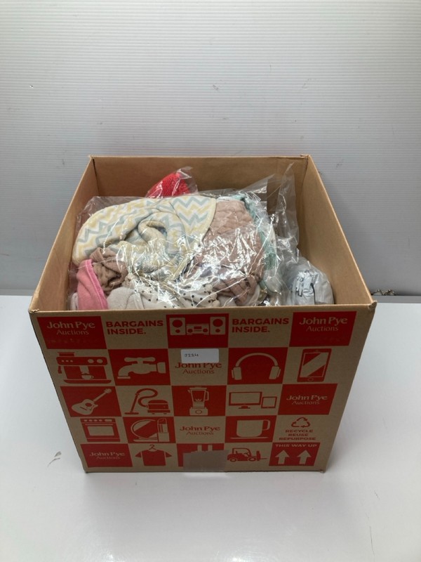 Lot 1114  
            Nottingham SR9 - Delivery Only 

                
BOX OF CLOTHING ITEMS IN VARIOUS SIZES AND DESIGNS