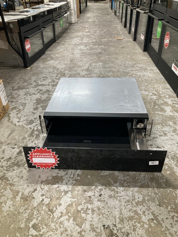 Lot 115  
            Nottingham SR1 - Delivery or Collection 

                
AEG WARMING DRAWER - MODEL - KDE911424B - ORIGINAL RRP - £339.99