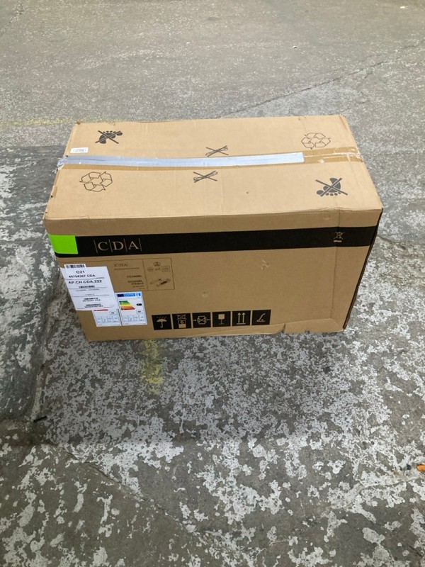 Lot 133  
            Nottingham SR1 - Delivery or Collection 

                
CDA COOKER HOOD - MODEL - CCG60BL - ORIGINAL RRP - £214.99