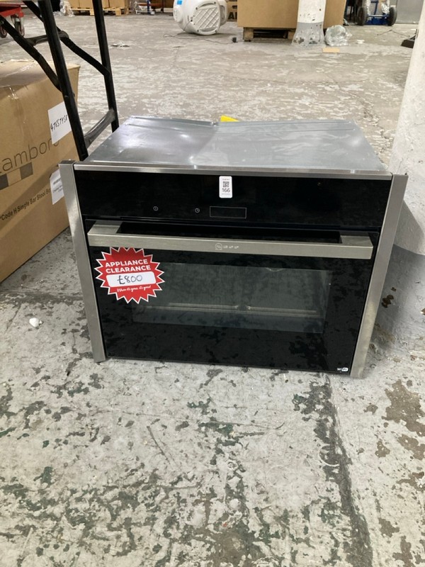 Lot 166  
            Nottingham SR1 - Delivery or Collection 

                
NEFF COMPACT BUILT-IN COMBI-STEAM OVEN MODEL: C17FS32H0B - ORIGINAL RRP £1297