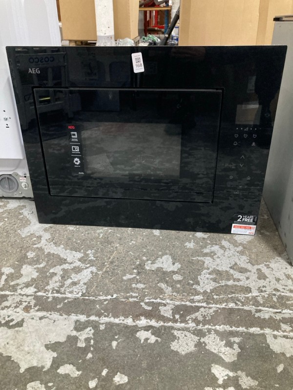 Lot 168  
            Nottingham SR1 - Delivery or Collection 

                
AEG BUILT-IN MICROWAVE MODEL: OB6SM261UB - ORIGINAL RRP £379