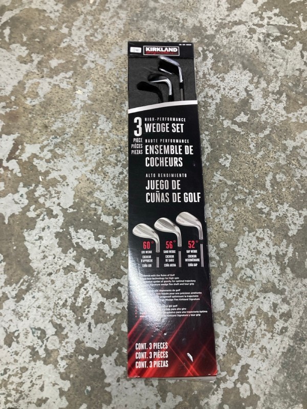 Lot 204  
            Nottingham SR1 - Delivery or Collection 

                
KIRKLAND SIGNATURE SET OF 3 HIGH - PERFORMANCE WEDGE SET