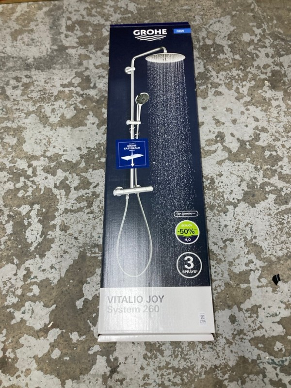 Lot 206  
            Nottingham SR1 - Delivery or Collection 

                
GROHE VITALIO JOY SYSTEM 260 SHOWER