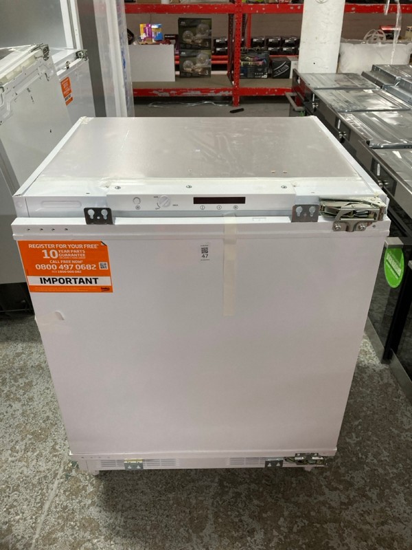 Lot 47  
            Nottingham SR1 - Delivery or Collection 

                
BEKO UNDERCOUNTER FREEZER - MODEL. BSF4682V - ORIGINAL RRP - £329.99
