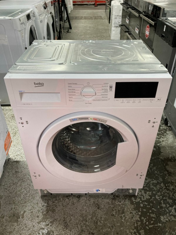 Lot 56  
            Nottingham SR1 - Delivery or Collection 

                
BEKO INTEGRATED IRONFAST 1-9KG WASHING MACHINE - MODEL. WTIK94121F - ORIGINAL RRP...