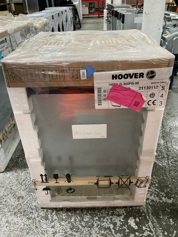 Lot 63  
            Nottingham SR1 - Delivery or Collection 

                
HOOVER DISHWASHER - MODEL. HDIN2L360PB (SEALED) - ORIGINAL RRP - £329.99