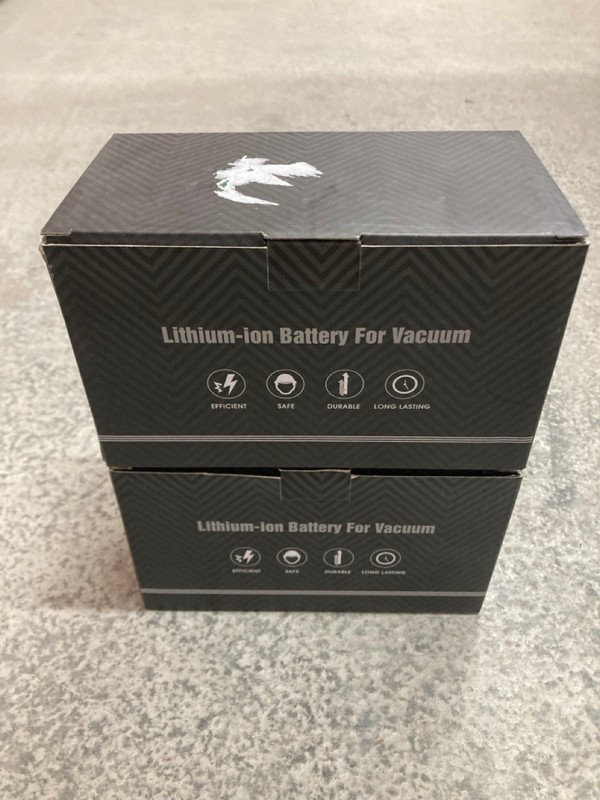 Lot 107  
            Nottingham SR8 - Collection Only 

                
2 X V10 LITHIUM-ION BATTERIES FOR VACUUM CLEANERS - COLLECTIONS ONLY