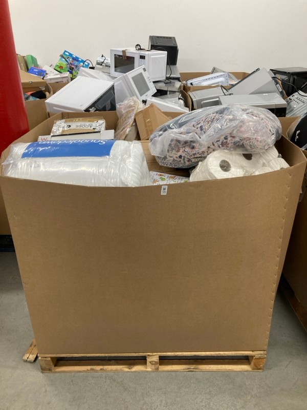 Lot 126  
            Nottingham SR8 - Collection Only 

                
PALLET OF VARIOUS ITEMS INC SNUGGLEDOWN DUVET  - COLLECTION ONLY