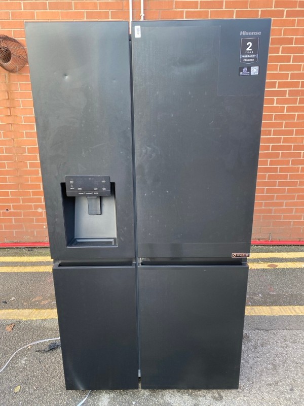 Lot 12  
            Nottingham SR8 - Delivery Or Collection 

                
HISENSE PUREFLAT INFINITE FREESTANDING AMERICAN FRIDGE FREEZER MODEL: RS818N4IFE ...