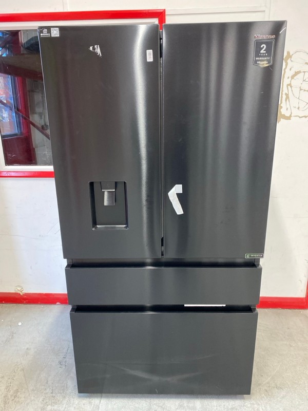 Lot 26  
            Nottingham SR8 - Delivery Or Collection 

                
HISENSE PUREFLAT FREESTANDING AMERICAN FRIDGE FREEZER MODEL: RF749N4SWFE RRP £999