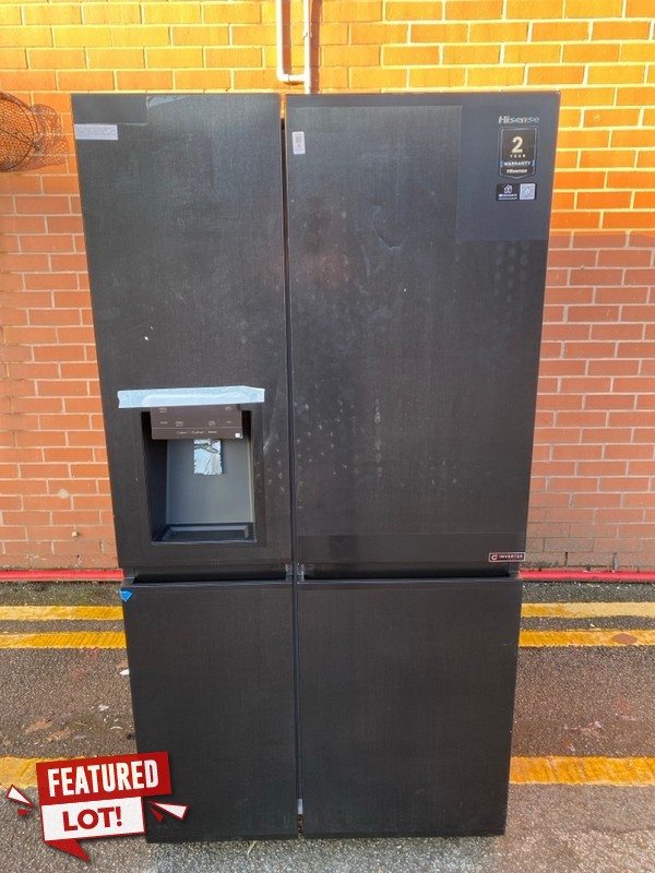 Lot 4  
            Nottingham SR8 - Delivery Or Collection 

                
HISENSE PUREFLAT INFINITE FREESTANDING AMERICAN FRIDGE FREEZER MODEL: RS818N4TFE ...