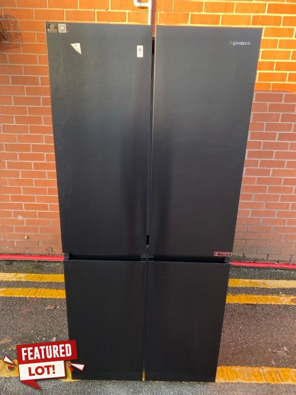 Lot 5  
            Nottingham SR8 - Delivery Or Collection 

                
HISENSE PUREFLAT FREESTANDING AMERICAN FRIDGE FREEZER MODEL: RQ5P470SAFD RRP £849