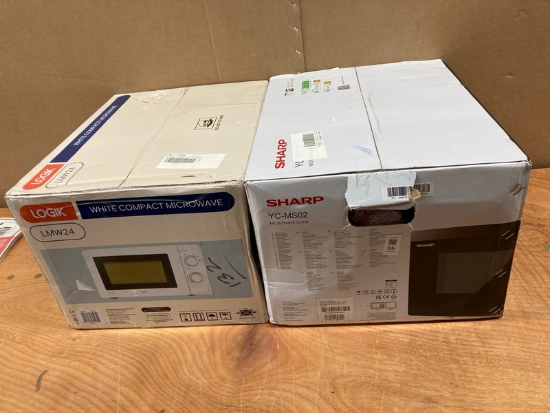 Lot 66  
            Nottingham SR8 - Delivery Or Collection 

                
2 X MICROWAVES INC LOGIK LMW24 MICROWAVE