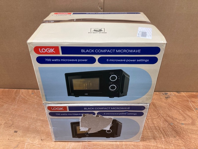 Lot 70  
            Nottingham SR8 - Delivery Or Collection 

                
2 X LOGIK MICROWAVES INC LOGIK LMB24 MICROWAVE