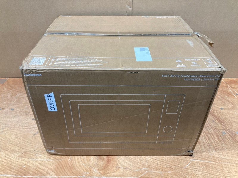 Lot 71  
            Nottingham SR8 - Delivery Or Collection 

                
PANASONIC 4 IN 1 AIR FRY COMBINATION MICROWAVE OVEN NN-CD88QS