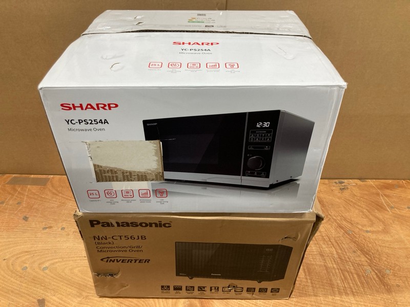 Lot 73  
            Nottingham SR8 - Delivery Or Collection 

                
2 X MICROWAVES INC PANASONIC NN-CT56JB MICROWAVE OVEN