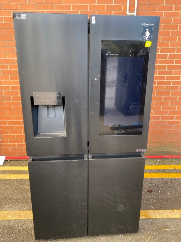 Lot 8  
            Nottingham SR8 - Delivery Or Collection 

                
HISENSE PUREFLAT SMART FREESTANDING AMERICAN FRIDGE FREEZER MODEL: RQ760N4IFE RRP...