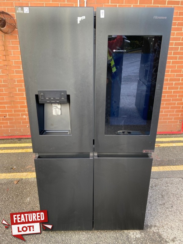 Lot 9  
            Nottingham SR8 - Delivery Or Collection 

                
HISENSE PUREFLAT SMART FREESTANDING AMERICAN FRIDGE FREEZER MODEL: RQ760N4IFE RRP...