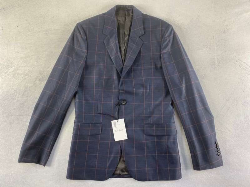 Lot 16  
            Nottingham Prem - Delivery Only 

                
PAUL SMITH MENS 2 BUTTON JACKET.SIZE 38/6R MADE FROM 100% POLYESTER