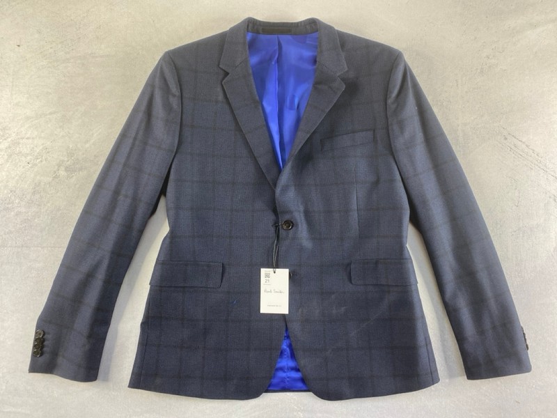 Lot 21  
            Nottingham Prem - Delivery Only 

                
PAUL SMITH MENS 2 BUTTON JACKET.SIZE 44/54 MADE FROM 100% WOOL
