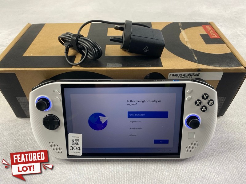 Lot 304  
            Nottingham Prem - Delivery Only 

                
LENOVO LEGION GO S HAND HELD GAME CONSOLE: MODEL NO 8ARP1 (WITH BOX & ACCESSORIES...