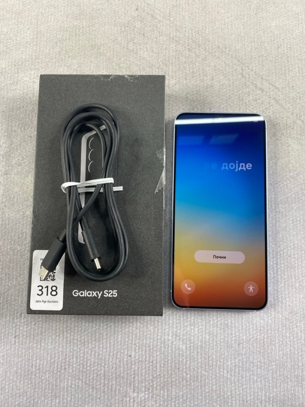 Lot 318  
            Nottingham Prem - Delivery Only 

                
SAMSUNG GALAXY S25 256GB SMARTPHONE IN NAVY: MODEL NO SM-S931B/DS (WITH BOX)  [JP...