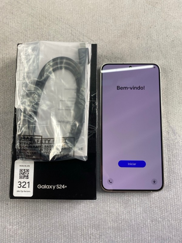 Lot 321  
            Nottingham Prem - Delivery Only 

                
SAMSUNG GALAXY S24+ 256GB SMARTPHONE IN ONYX BLACK: MODEL NO SM-S926B/DS (WITH BO...