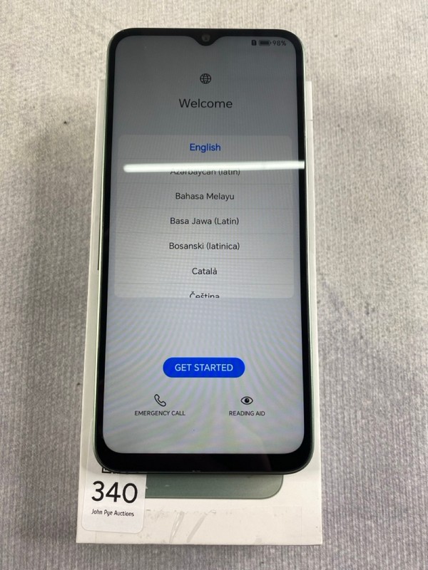 Lot 340  
            Nottingham Prem - Delivery Only 

                
HONOR X6B 128GB SMARTPHONE IN GREEN: MODEL NO JDY-LX1 (WITH BOX)  [JPTN48410]