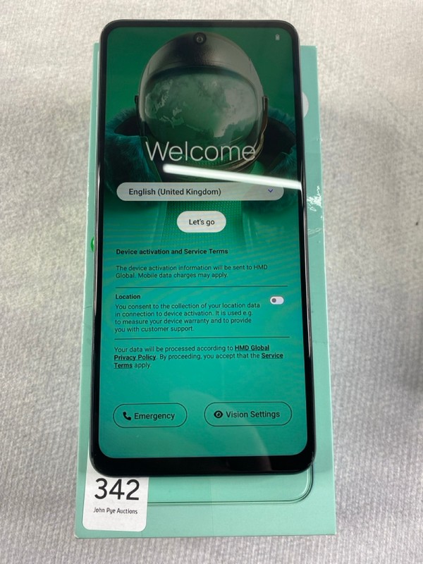 Lot 342  
            Nottingham Prem - Delivery Only 

                
HMD PULSE PRO 128GB SMARTPHONE IN GREEN: MODEL NO TA-1588 DS (WITH BOX)  [JPTN48379]