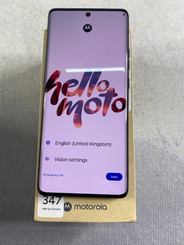 Lot 347  
            Nottingham Prem - Delivery Only 

                
MOTOROLA EGDE 50 PRO 512GB SMARTPHONE IN BLACK: MODEL NO MC421 (WITH BOX)  [JPTN4...