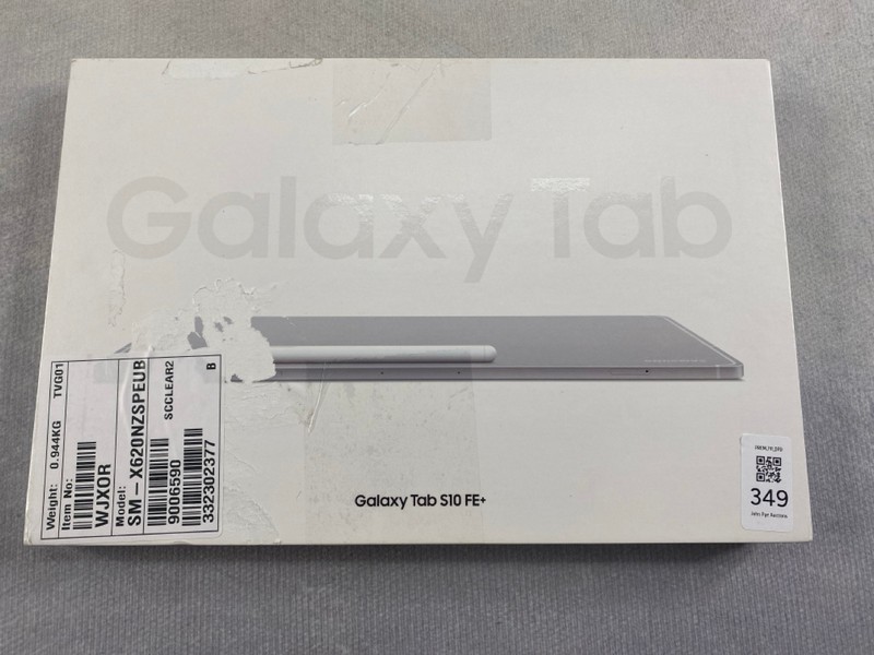 Lot 349  
            Nottingham Prem - Delivery Only 

                
SAMSUNG GALAXY TAB A10FE 256GB TABLET WITH WIFI IN SILVER: MODEL NO SM-X620 (WITH...