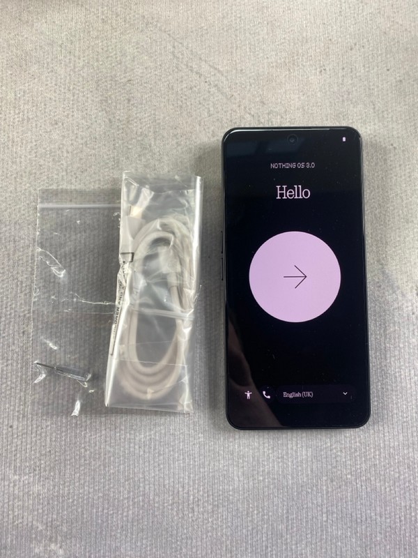 Lot 373  
            Nottingham Prem - Delivery Only 

                
NOTHING PHONE 3A PRO 256GB SMARTPHONE IN BLACK.  [JPTN48399]