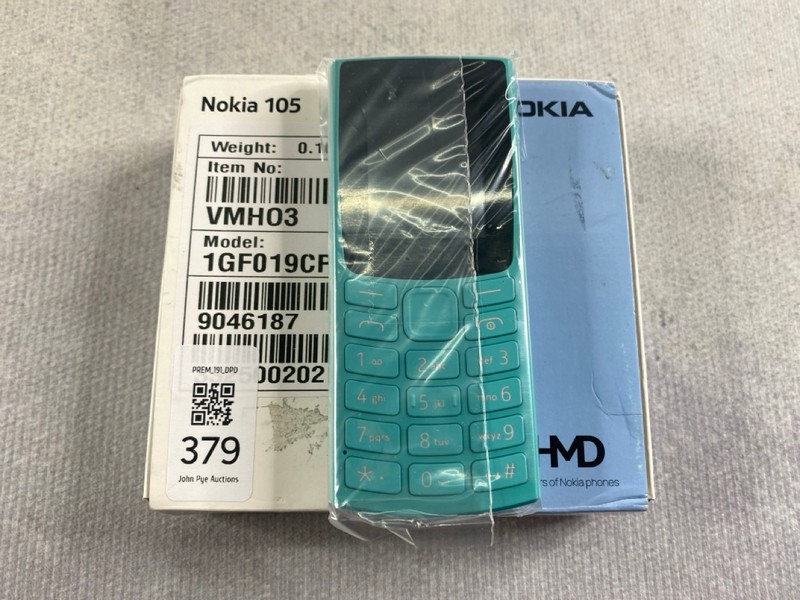 Lot 379  
            Nottingham Prem - Delivery Only 

                
NOKIA 105  SMARTPHONE IN BLUE. (WITH BOX)  [JPTN48416]