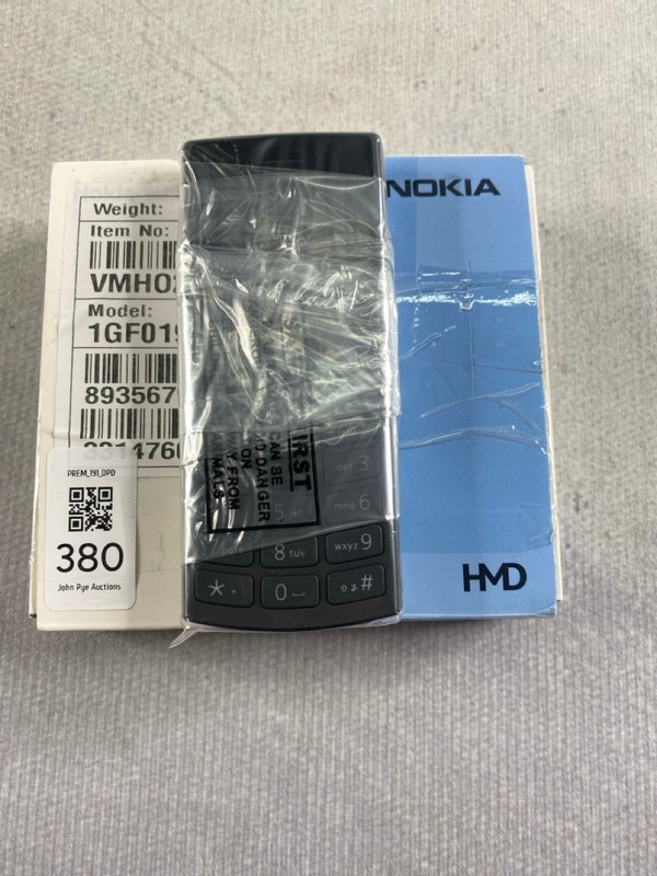 Lot 380  
            Nottingham Prem - Delivery Only 

                
NOKIA 105  SMARTPHONE IN BLACK. (WITH BOX)  [JPTN48418]