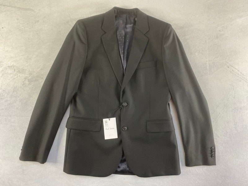 Lot 53  
            Nottingham Prem - Delivery Only 

                
PAUL SMITH MENS 2 BUTTON JACKET.SIZE 38/48 MADE FROM 100% WOOL