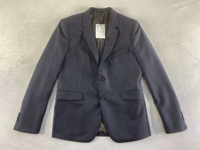 Lot 7  
            Nottingham Prem - Delivery Only 

                
PAUL SMITH MENS 2 BUTTON JACKET.SIZE 40/6R MADE FROM 100% WOOL