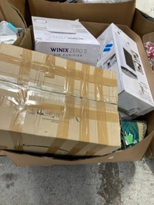 Lot 321  
            Marchington SR17 - Delivery or Collection 

                
PALLET OF ASSORTED ITEMS TO INCLUDE BLACK AND DECKER 7L PORTABLE 2 IN 1 AIR COOLE...