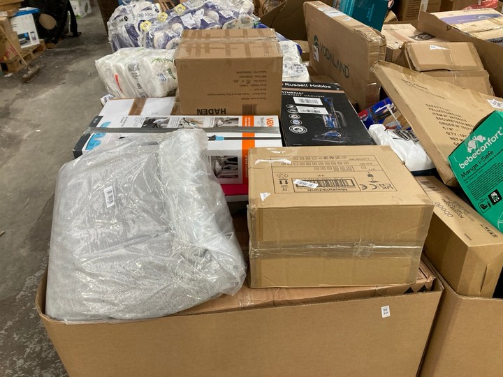 Lot 331  
            Marchington SR17 - Delivery or Collection 

                
PALLET OF ASSORTED HOUSEHOLD ITEMS TO INCLUDE RUSSELL HOBBS ATHENA 2 UPRIGHT VACU...