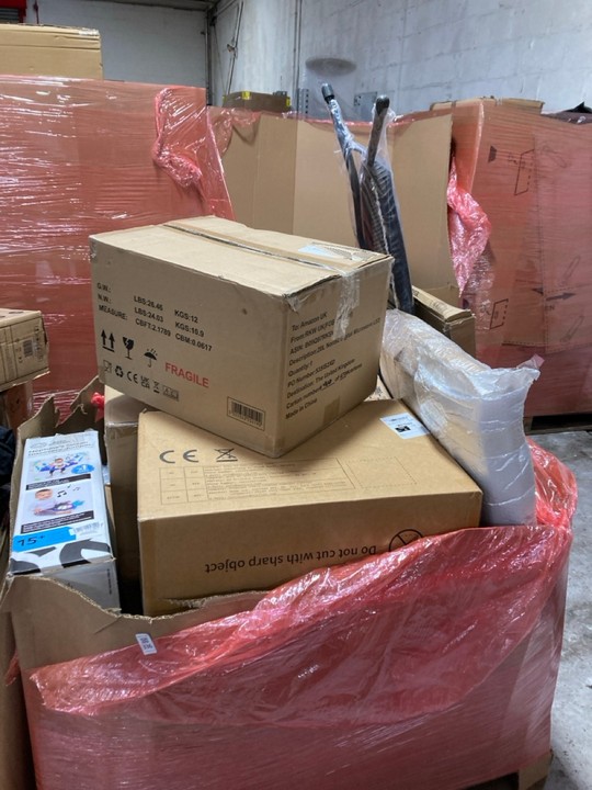 Lot 336  
            Marchington SR17 - Delivery or Collection 

                
PALLET OF ASSORTED ITEMS TO INCLUDE BABY EINSTEIN NEPTUNE'S OCEAN DISCOVERY JUMPE...