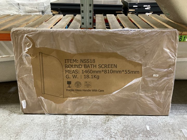 Lot 1153  
            Marchington SR18 - Collection 

                
(COLLECTION ONLY) CLEAR GLASS SILVER FRAMED 800 X 1400MM BATH SHOWER SCREEN - ORI...