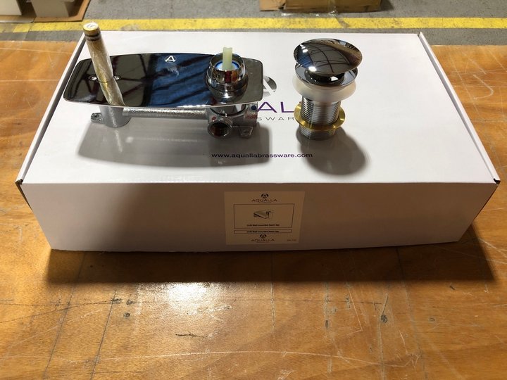 Lot 1196  
            Marchington SR18 - Delivery or Collection 

                
WALL MOUNTED BASIN MIXER WITH SPOUT & CHROME POP UP WASTE: LOCATION - PHOTO BOOTH