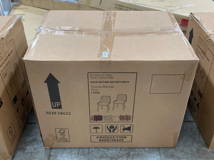 Lot 305  
            Marchington SR10 - Delivery or Collection 

                
JOHN LEWIS & PARTNERS TORONTO SIDE CHAIRS IN MOSS ORIGINAL RRP: £298: LOCATION - A5