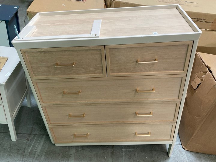 Lot 308  
            Marchington SR10 - Delivery or Collection 

                
JOHN LEWIS & PARTNERS 2 + 3 DRAWER CHEST IN CREAM/NATURAL: LOCATION - A5