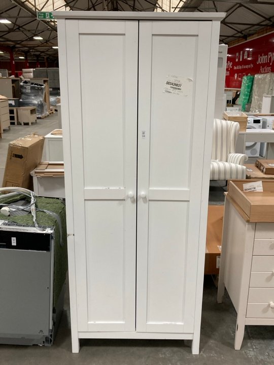 Lot 314  
            Marchington SR10 - Delivery or Collection 

                
JOHN LEWIS & PARTNERS WILTON NARROW WARDROBE IN WHITE - ORIGINAL RRP £369: LOCATI...