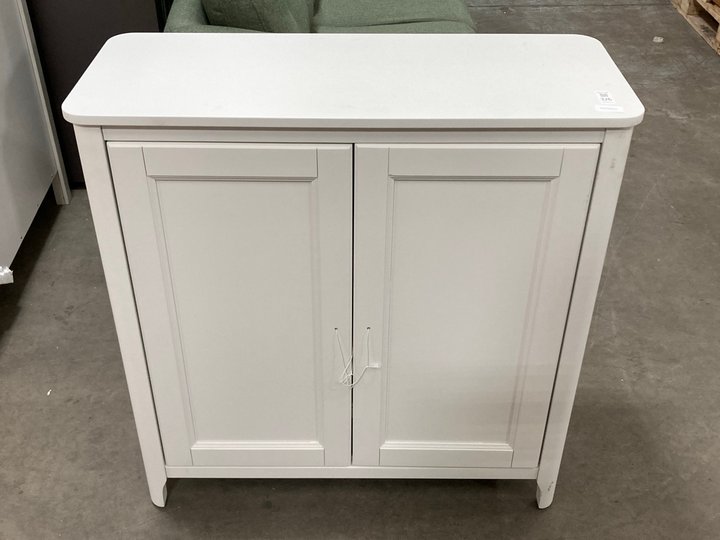 Lot 326  
            Marchington SR10 - Delivery or Collection 

                
JOHN LEWIS & PARTNERS PORTSMAN DOUBLE TOWEL CUPBOARD IN WHITE - ORIGINAL RRP £299...