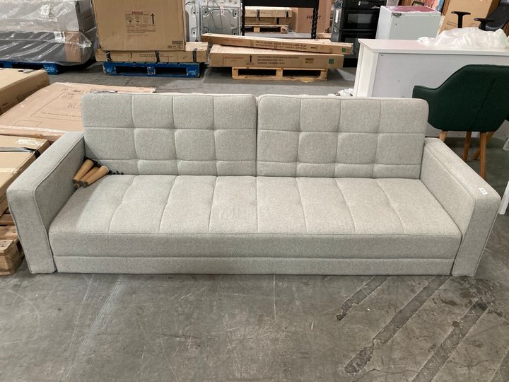Lot 366  
            Marchington SR10 - Delivery or Collection 

                
JOHN LEWIS & PARTNERS ANYDAY QUILTED 3 SEATER SOFA BED IN GREY - ORIGINAL RRP £54...
