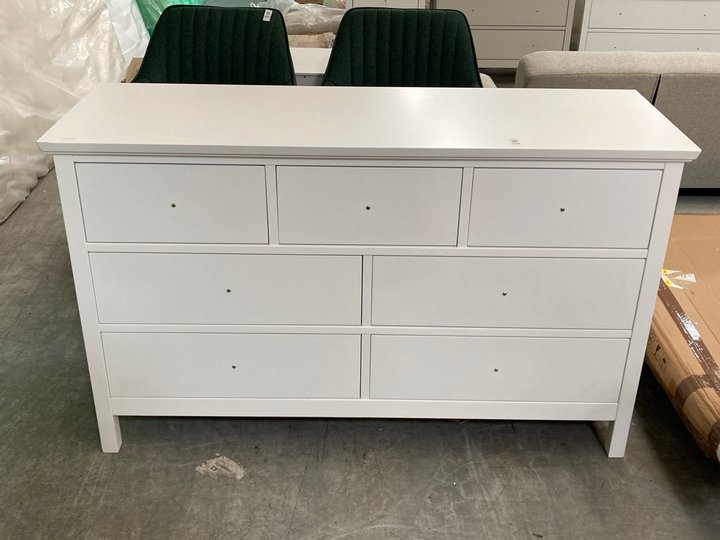 Lot 374  
            Marchington SR10 - Delivery or Collection 

                
JOHN LEWIS & PARTNERS WILTON 7 DRAWER CHEST IN WHITE - ORIGINAL RRP £449: LOCATIO...