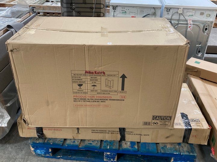 Lot 379  
            Marchington SR10 - Delivery or Collection 

                
JOHN LEWIS & PARTNERS WILTON 2 DOOR WARDROBE IN WHITE - ORIGINAL RRP £399: LOCATI...